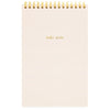 Sugar Paper Rose Linen Stripe Top Spiral Notebook