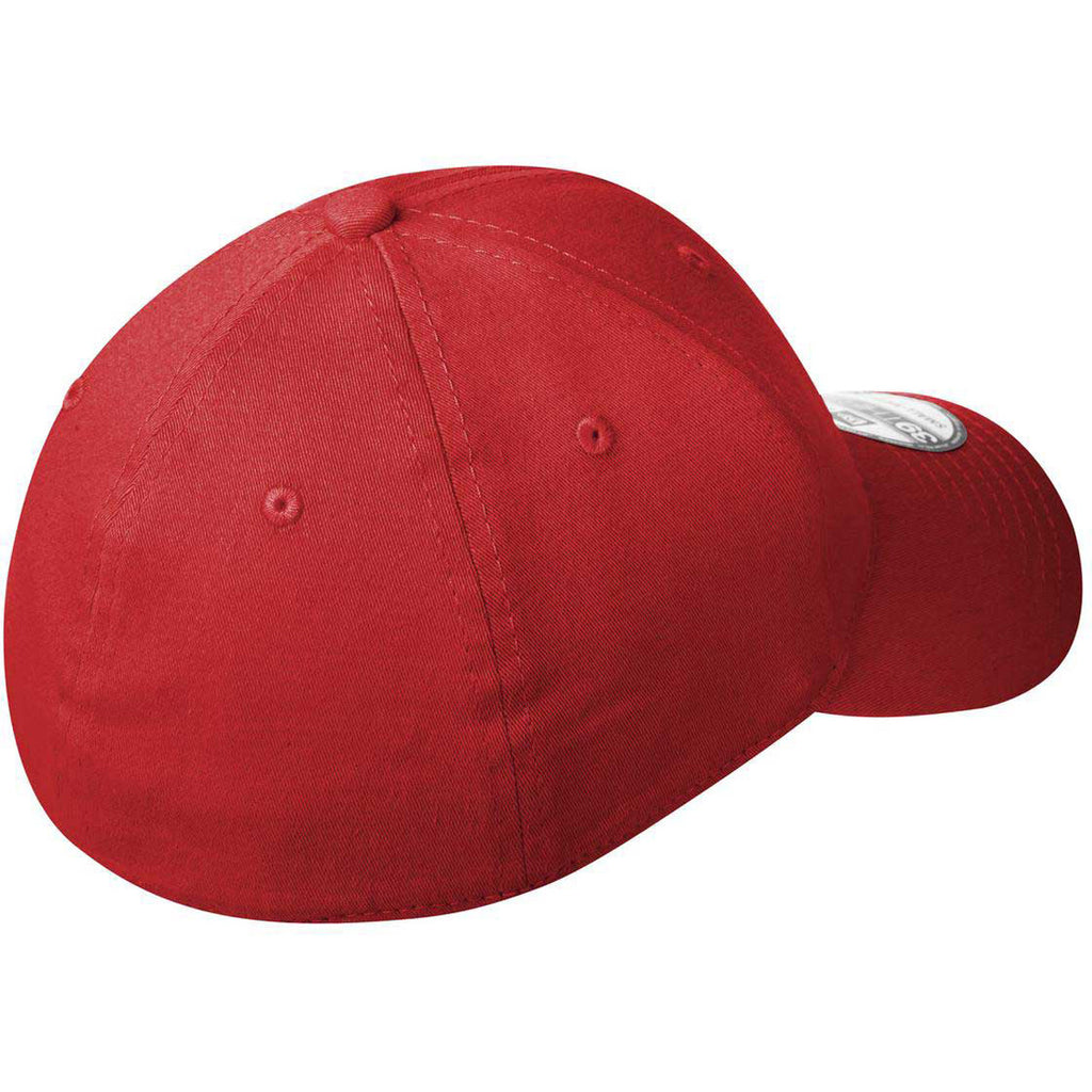 New Era 39THIRTY Scarlet Red Structured Stretch Cotton Cap
