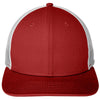 New Era Scarlet/White Snapback Low Profile Trucker Cap