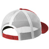 New Era Scarlet/White Snapback Low Profile Trucker Cap