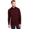 North End Men's Burgundy Jaq Snap-Up Stretch Performance Pullover