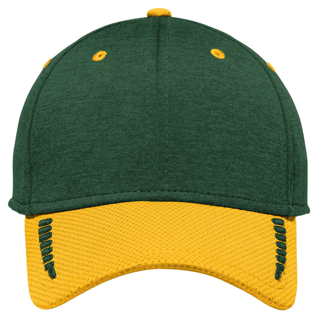 New Era Gold/Dark Green Shadow Heather Shadow Stretch Heather Colorblock Cap