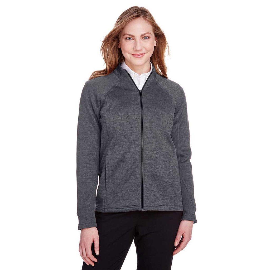 North End Women's Carbon Heather/Black Flux 2.0 Full-Zip Jacket