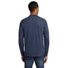 New Era Men's True Navy Heather Sueded Cotton Blend Quarter Zip Pullover