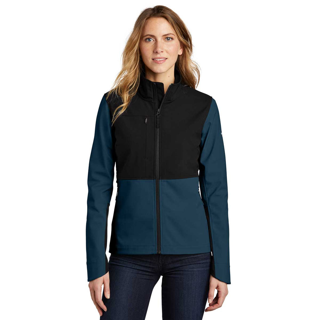 The North Face Women's Blue Wing Castle Rock Soft Shell Jacket