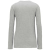 Nike Women's Dark Grey Heather Core Cotton Long Sleeve Scoop Neck Tee