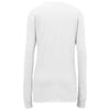 Nike Women's White Core Cotton Long Sleeve Scoop Neck Tee