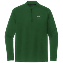 Nike Men's Dark Green Dri-FIT Element 1/2 Zip Top