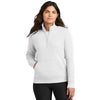 Nike Women's White Club Fleece Sleeve Swoosh 1/2 Zip