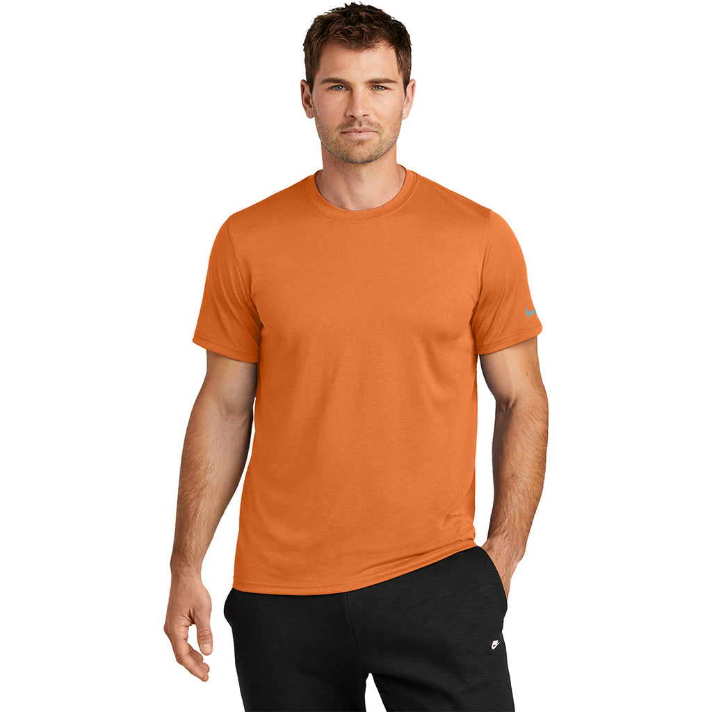 Nike Men's Desert Orange Swoosh Sleeve rLegend Tee