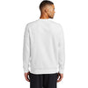 Nike Men's White Club Fleece Sleeve Swoosh Crew