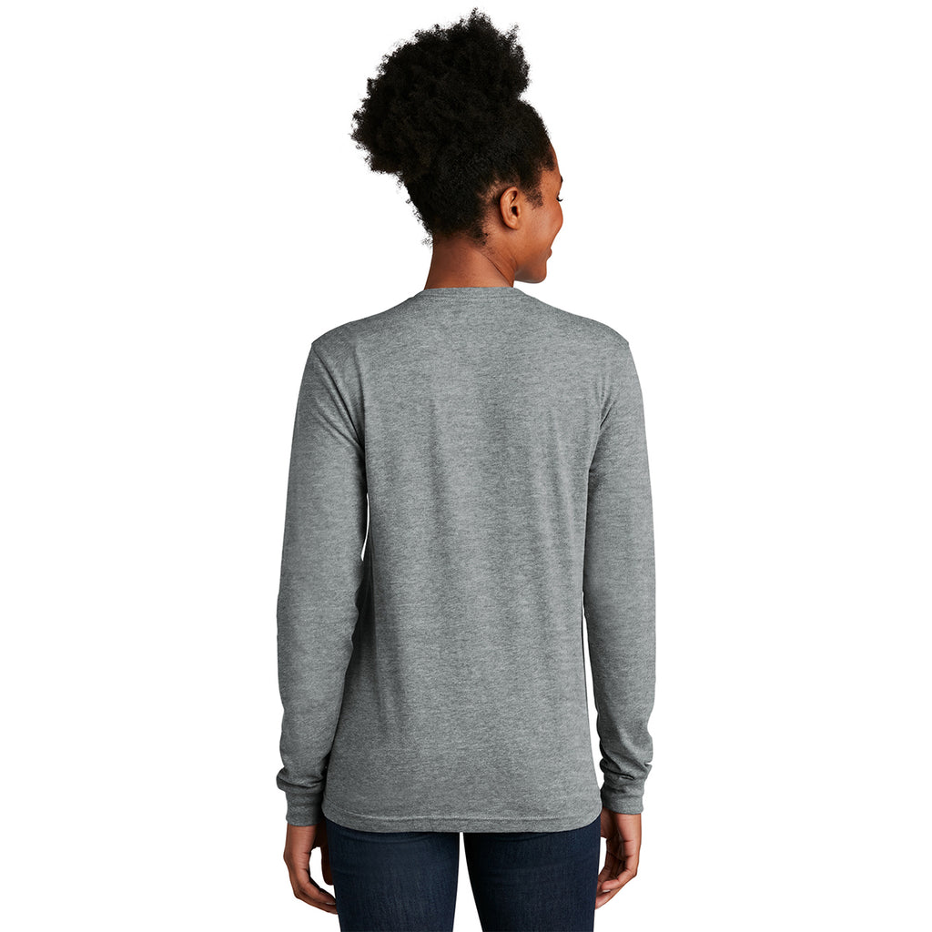 Next Level Apparel Unisex Dark Heather Grey CVC Long Sleeve Tee