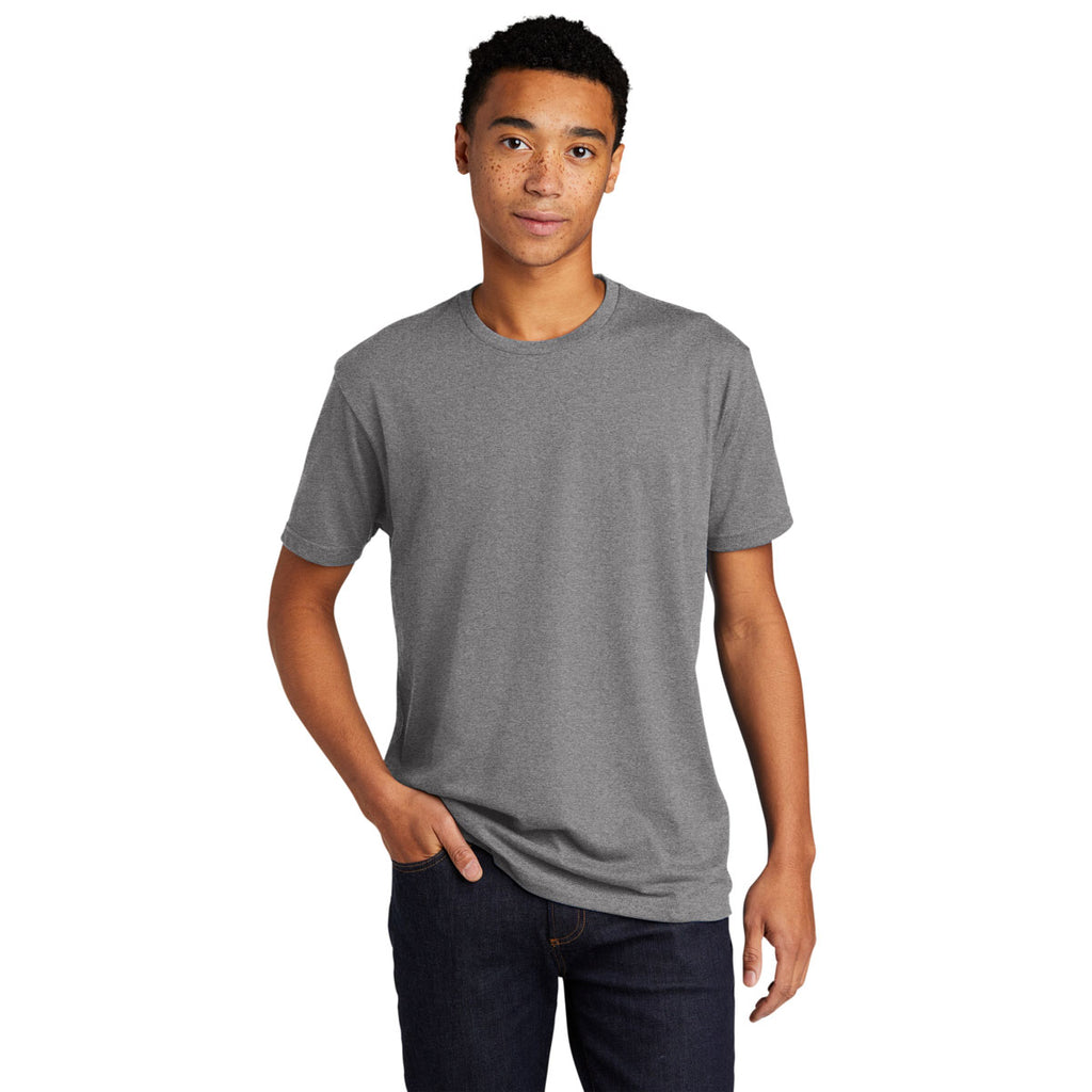 Next Level Unisex Dark Heather Grey CVC Sueded Tee