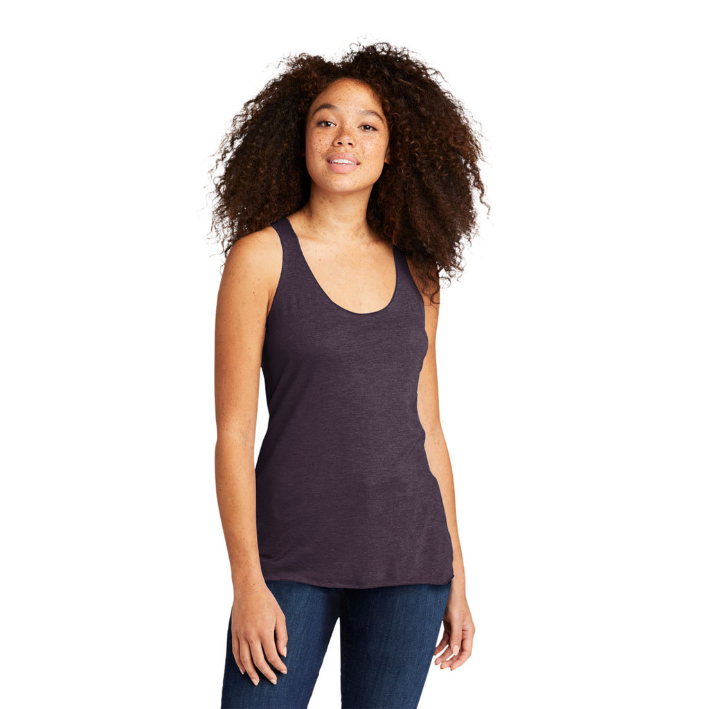 Next Level Women's Vintage Purple Tri-Blend Racerback Tank