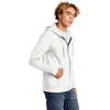 Next Level Unisex White Beach Fleece Full-Zip Hoodie