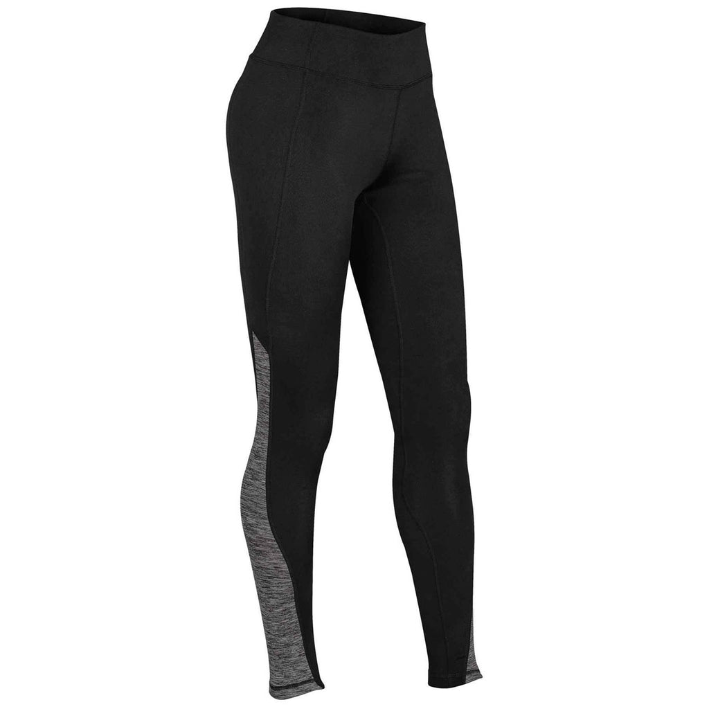 Stormtech Women's Black/Carbon Heather Lotus Yoga Pant