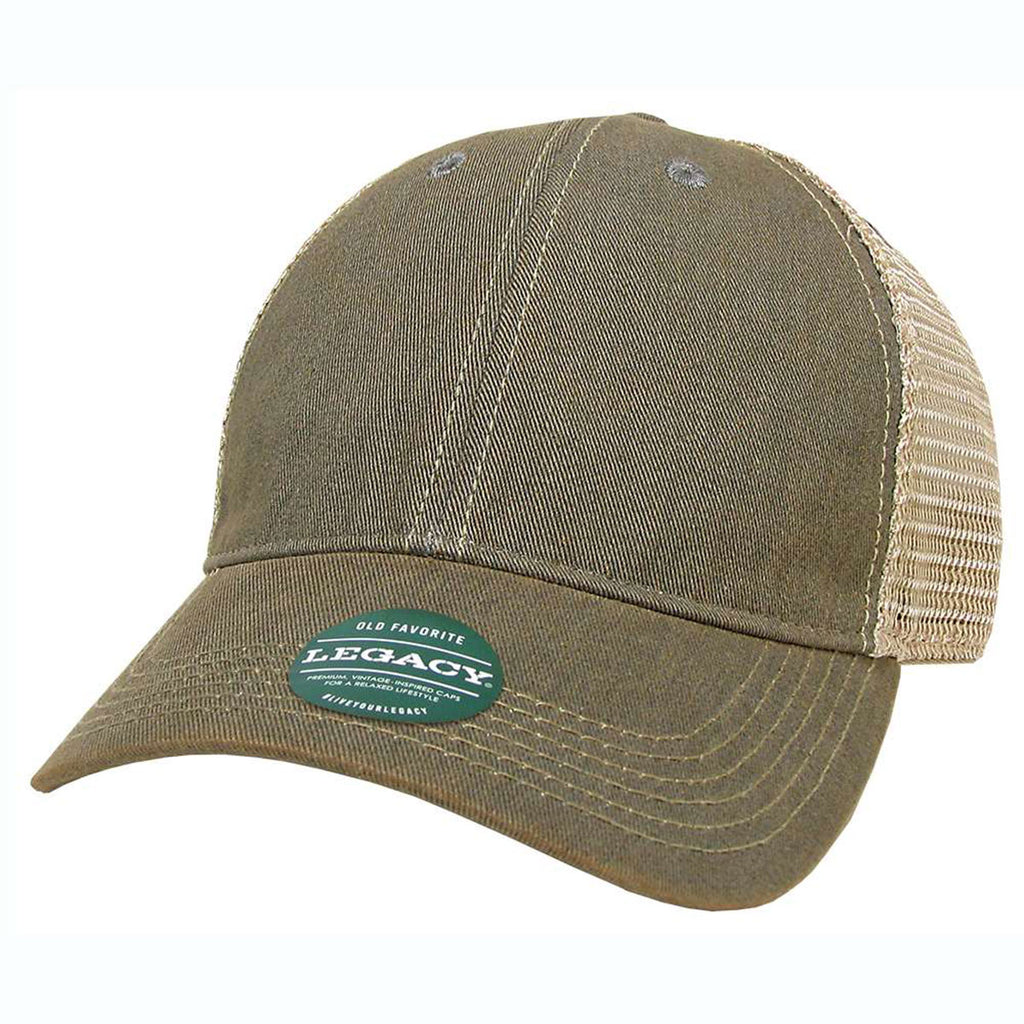 Legacy Grey/Khaki Old Favorite Trucker Cap