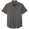 OGIO Men's Dark Heather Grey Gravitate Full-Button Polo