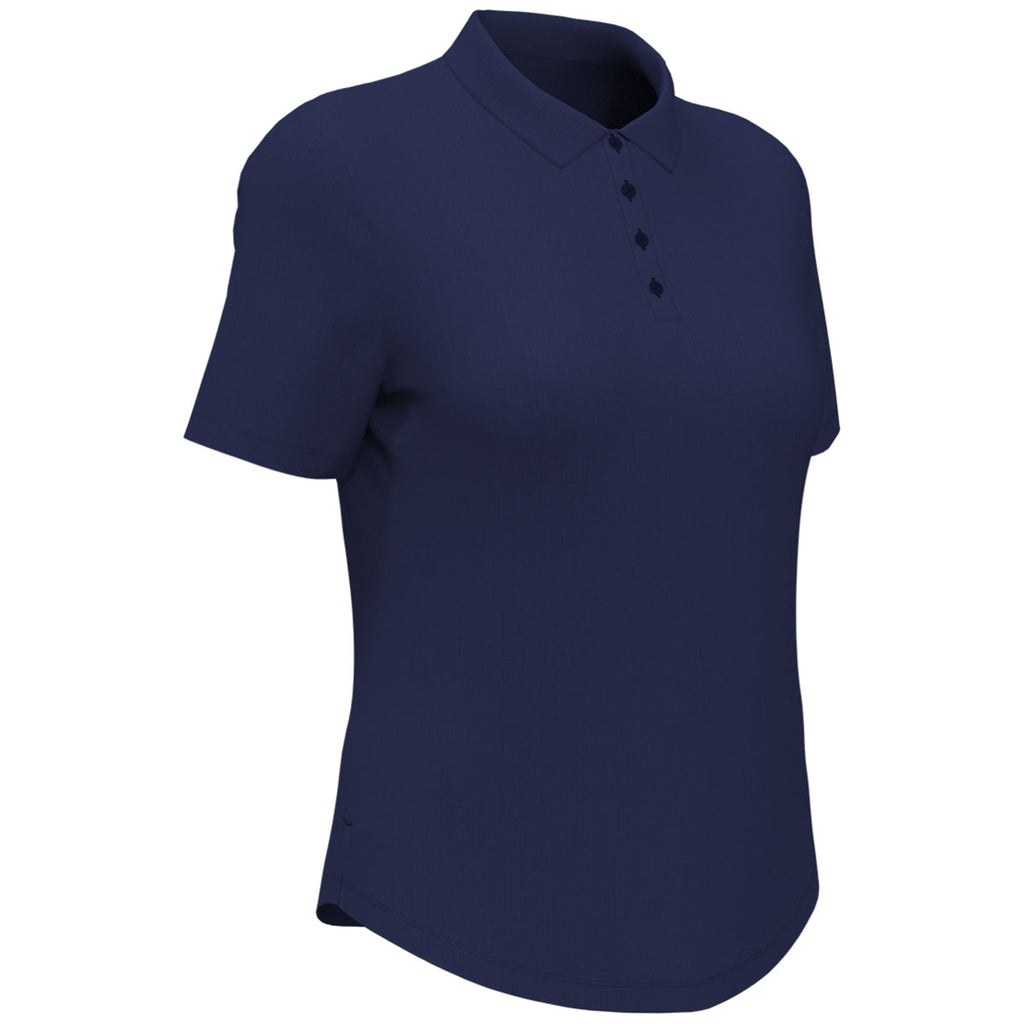 Original Penguin Women's Black Iris/Blue Heather Oxford Polo