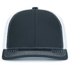 Pacific Headwear Navy/White/NavyContrast Stitch Trucker Pacflex Snapback Cap