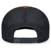 Pacific Headwear Rust/Light Charcoal/RustContrast Stitch Trucker Pacflex Snapback Cap