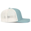 Pacific Headwear Smoke Blue/Beige/Smoke BlueContrast Stitch Trucker Pacflex Snapback Cap