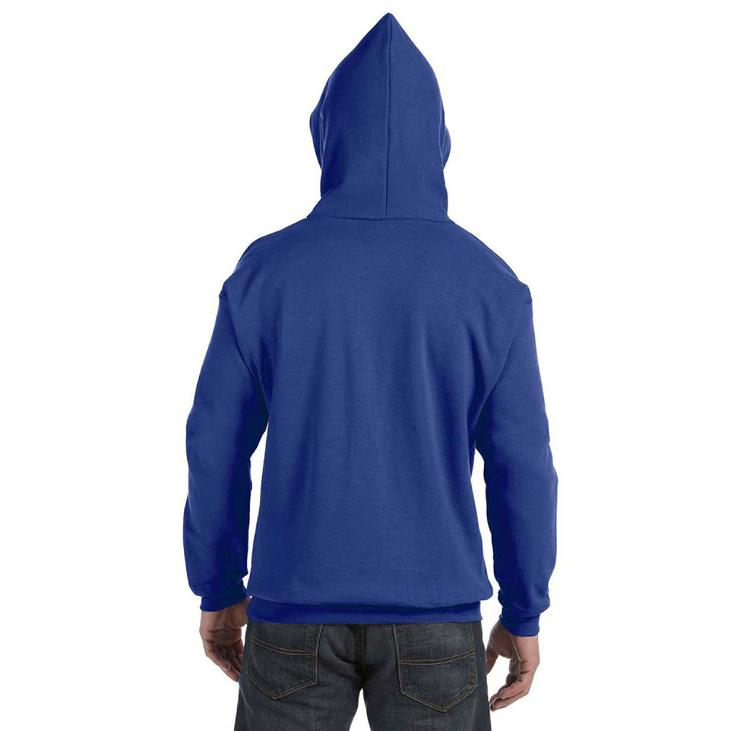 Hanes Men's Deep Royal 7.8 oz. EcoSmart 50/50 Pullover Hood