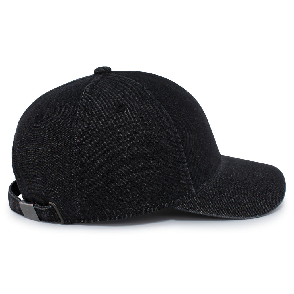 Pacific Headwear Black Hybrid Denim Dad Cap