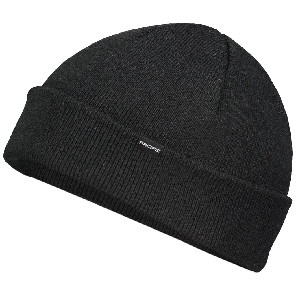 Pacific Headwear Black Fisherman Beanie