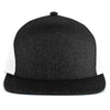 Pacific Headwear Black Heather/White Heather 6-Panel Arch Trucker Snapback Cap