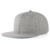 Pacific Headwear Light Heather Wool Blend Heather Snapback Cap