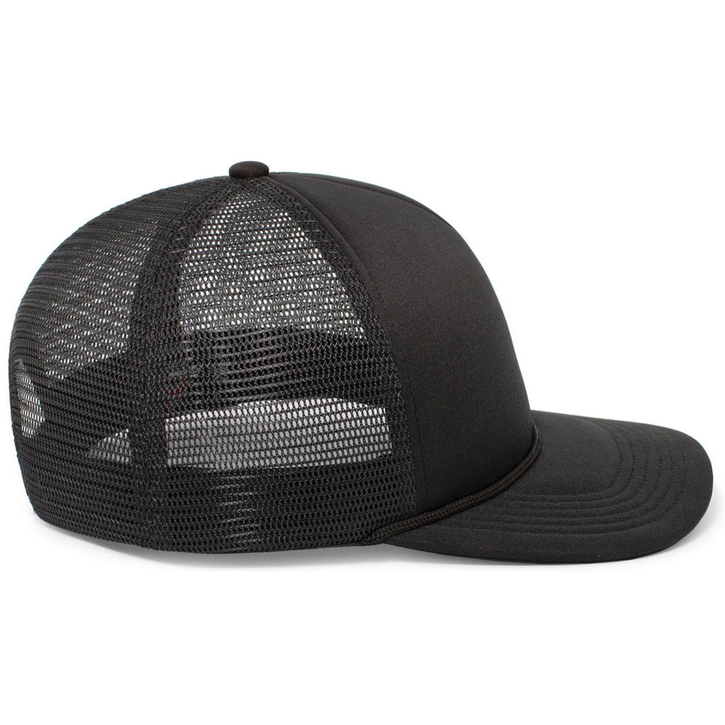 Pacific Headwear Black Foamie Fresh Trucker Cap