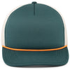 Pacific Headwear Dark Teal/Khaki/Dark Teal/Orange Foamie Fresh Trucker Cap