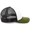 Pacific Headwear White/Black/Moss Foamie Fresh Trucker Cap