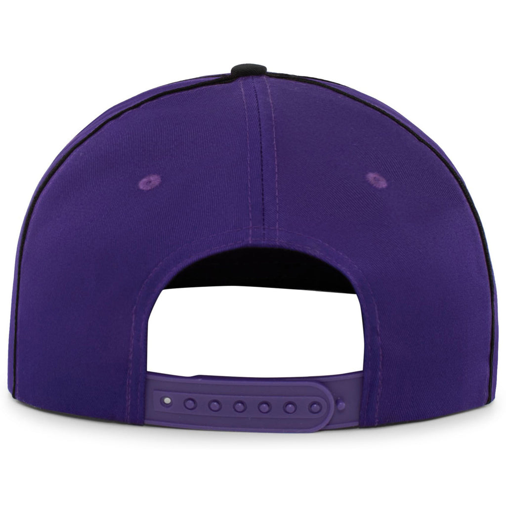 Pacific Headwear Purple/Black Momentum Team Cap