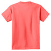 Port & Company Youth Neon Coral Pigment-Dyed Tee
