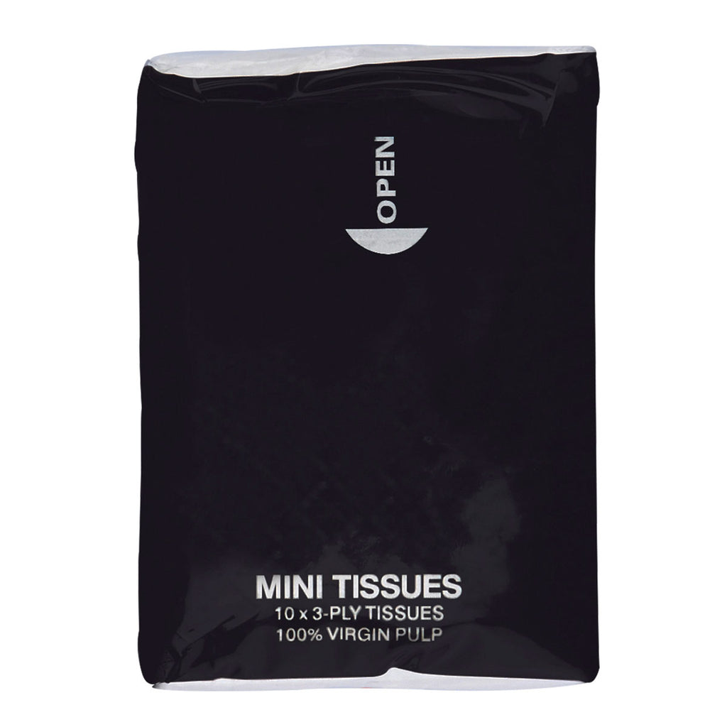 Primeline Black Mini Tissue Packet