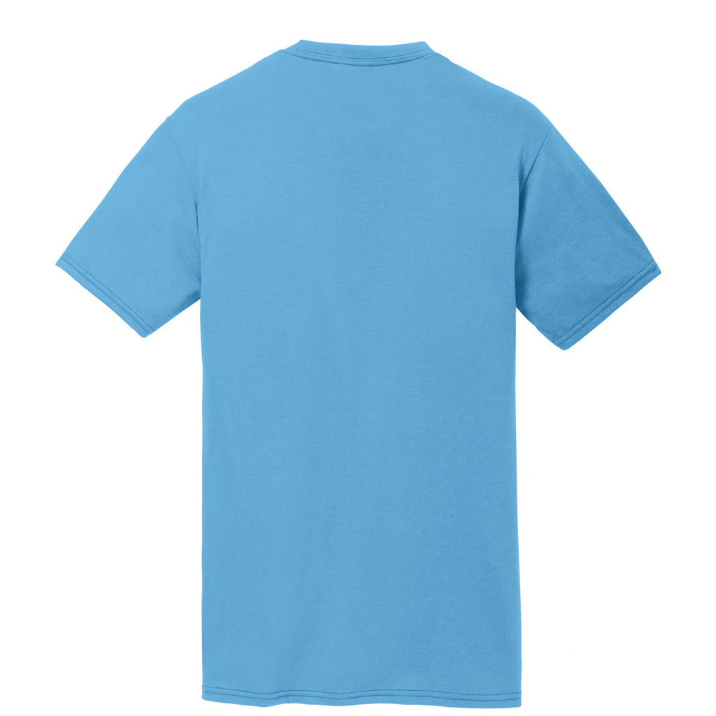 Port & Company Men's Aquatic Blue Performance Blend Tee