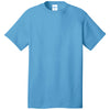 Port & Company Men's Aquatic Blue Cotton Tee