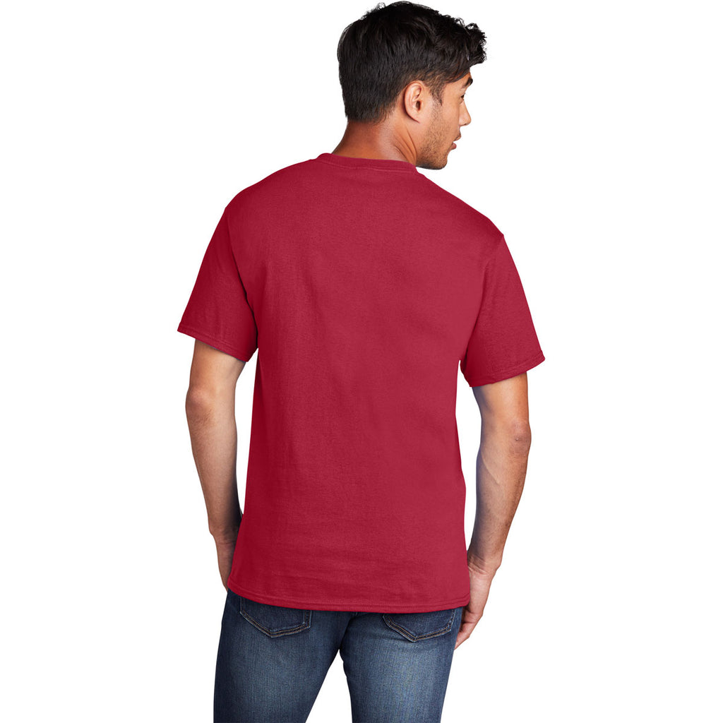 Port & Company Men's Red Core Cotton DTG Tee