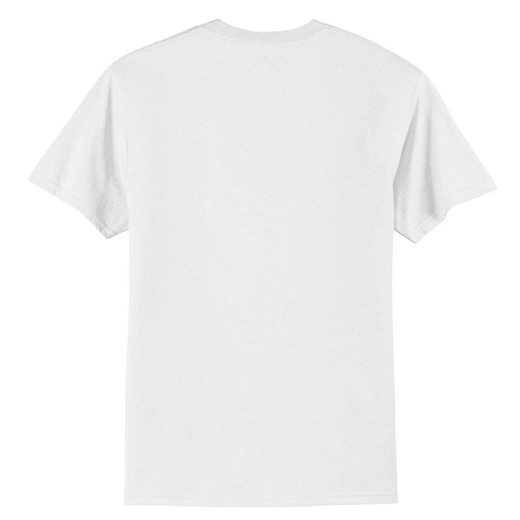 Port & Company Men's White Tall Core Blend Tee