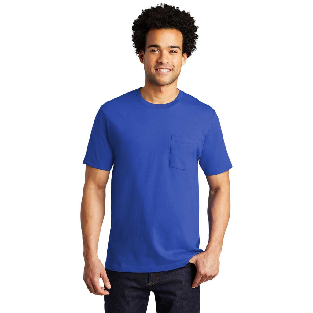 Port & Company True Royal Bouncer Pocket Tee