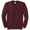 Port & Company Men's Maroon Core Fleece Crewneck Sweatshirt