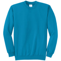 Port & Company Men's Neon Blue Core Fleece Crewneck Sweatshirt