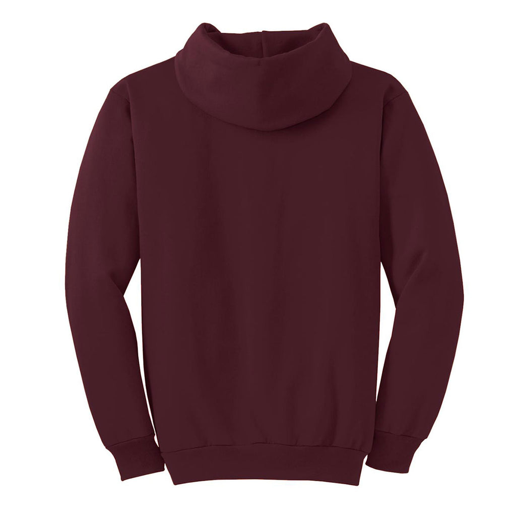 Port & Company Men's Maroon Essential Fleece Pullover Hooded Sweatshirt