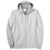 Port & Company Men's Ash Essential Fleece Full-Zip Hooded Sweatshirt