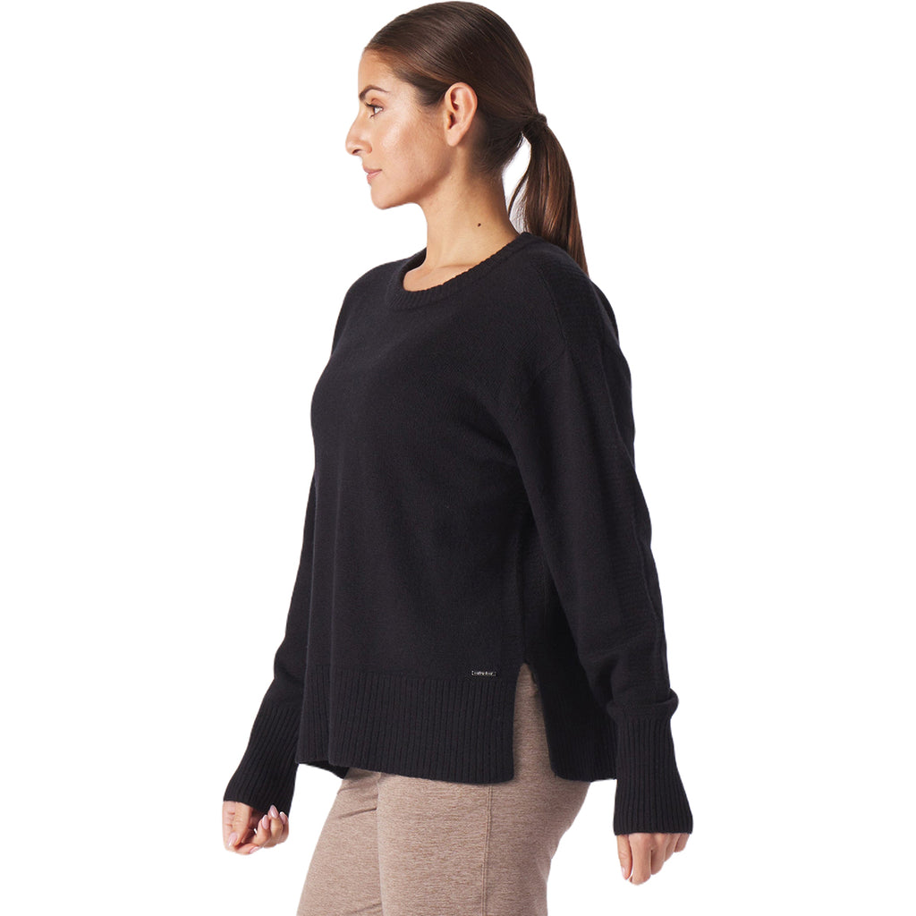 Glyder Women's Black Elevated Knit Crew