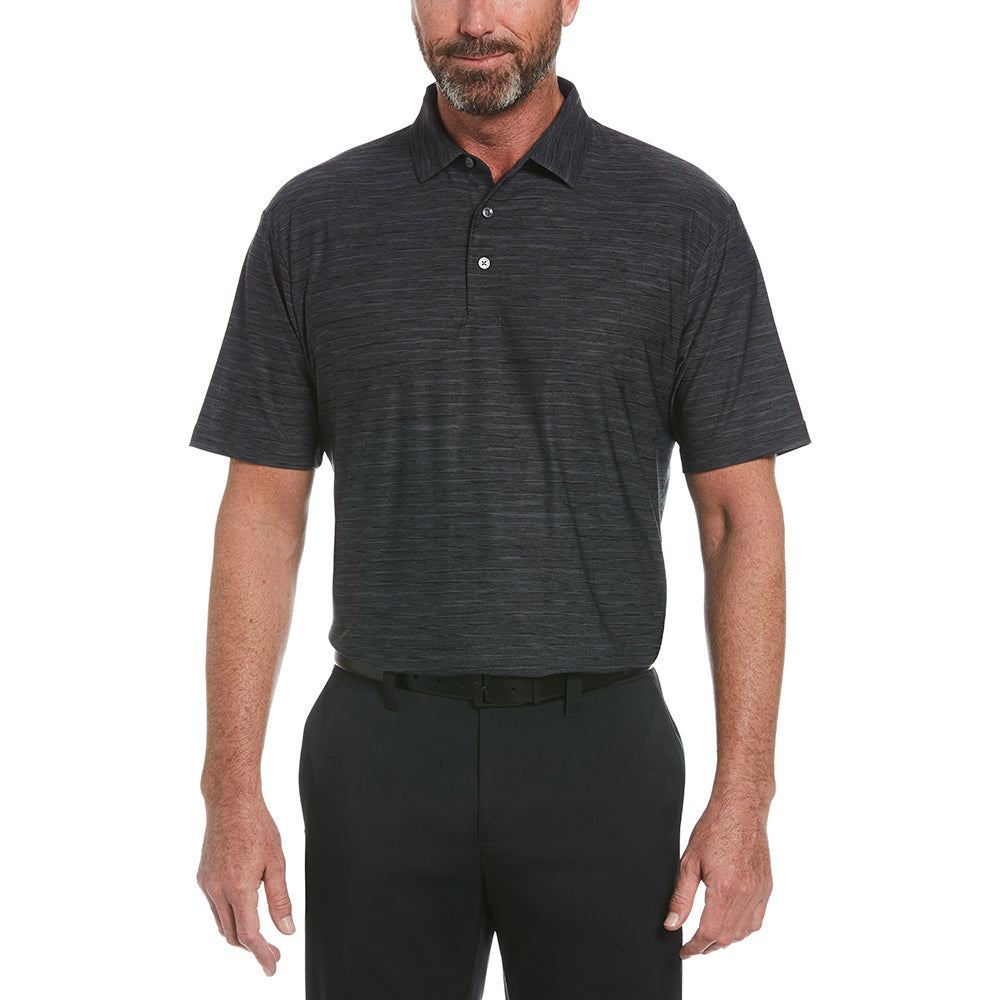 Perry Ellis Men's Caviar Black Space Dye Polo