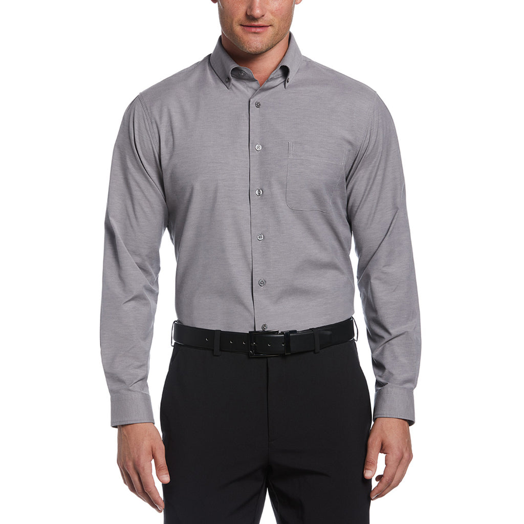 Perry Ellis Men's Quiet Shade Heathered Woven Shirt