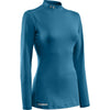 Under Armour Women's Turquoise ColdGear Fitted L/S Mock